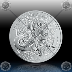 1oz V. BRITANIJA 2 Pounds 2025 (Myths and Legends - BEOWULF & The DRAGON) UNC
